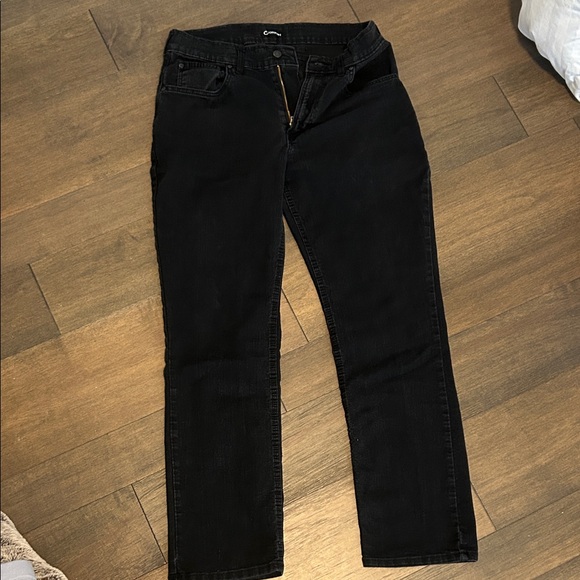 Men's Black Bootcut Jeans - Picture 3 of 4